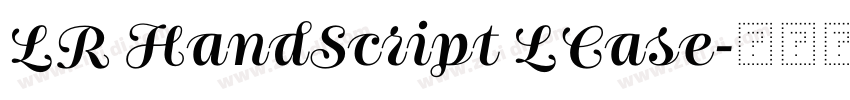 LR HandScript LCase字体转换 LR HandScript LCase字体转换